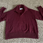 Old Navy Women's Maroon Polo Sweater Size small Photo 0