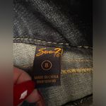 Seven7 Vintage Y2K  Capri Cropped Embroidered Jeans size 8 Photo 4