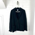 J.Crew Factory Black Schoolboy Sweater Blazer Size S Photo 2
