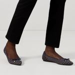 Women’s Rothy's The Bow Point Evening Metallic Flats Blue Size 8.5 Photo 1