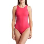 Tommy Bahama  Pearl High Neck‎ 1 Piece Swimsuit Coral Coast Size 4 Photo 3