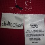 Delicates  S Red Black Scottie Dog Thermal Top Photo 5