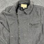 Banana Republic  Gray Peacoat Shell Wool Blend Jacket Women's Coat Size Large Zip Photo 2