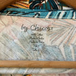 Chico's Women’s Chico’s vibrant colored tropical print short sleeve t-shirt 2 (Large) Photo 2