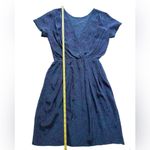 Amanda Uprichard  Women's Silk Dress Surplice Faux‎ Wrap Drape Blue Size XS / P Photo 4