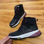 Spyder Summit Fur Leather Waterproof Hiking High Top Vibram Outsole Slip resistant lightweight superior comfort Combat Gray Maroon Accents Trail Running Snow Winter Versatile Women's Ankle Boots Size 9 Photo 0
