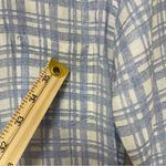 Frank & Eileen Shirt Blue & White Plaid Italian Linen Button Up Barry XXS READ Photo 14
