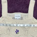 Pink Rose  floral knit tank top blouse Photo 3