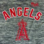 PINK - Victoria's Secret Victoria’s Secret Pink MLB LA Angels baseball  marled- gray racerback tank MED Photo 2