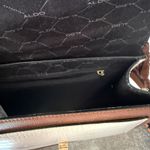 ALDO Satchel Purse Womens Faux Croc Top Handle Scarf Bag Handbag Blair Waldorf Photo 7