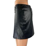 ZARA Women's Black Faux Vegan Leather Zipper Mini Straight Pencil Skirt Size XS Photo 1