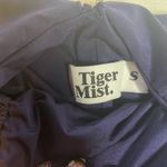 Tiger Mist  Navy Blue Ruched Bodycon Mini Dress with Drawstring Slit‎ Size S Photo 3