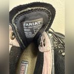 Ariat  Heritage Lacer II Black Deertan Roper Boots Size 7C Narrow EUC Photo 7
