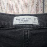 Abercrombie & Fitch Womens 27 Faded Black Ultra High Rise Straight Ankle Jeans Photo 6