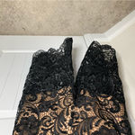 Dress the Population  black‎ lace crop wide leg jumpsuit size small Photo 10