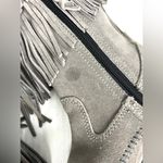 Minnetonka Grey 2-Layer Fringe Boots - Size 6 Photo 6