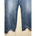 Calvin Klein  Blue High Rise Bootcut Raw Shark Bite Hem Jeans Size 33 Plus Size Photo 1