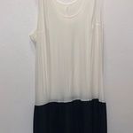 Sheer ivory black pleated dress slip nightgown Multiple Size 5X Photo 0