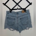 Cotton On Distressed Denim Shorts Women’s Size 10 | High Rise Cutoff Jean Shorts Photo 3