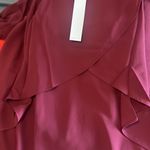Revolve  Three Eighty Two burgundy Melania butterfly 🦋 shoulder mini dress Photo 3