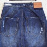 One Teaspoon Society Distressed Denim Pencil Skirt in Blue Moon Size 27 Photo 10