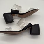 Schutz  Victorie Slide Sandals in Transparent/Black Vinyl Size 8.5 Photo 6