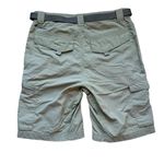 Columbia Sportswear Tan Beige Cargo Shorts Belt Lightweight Omni Shade Sun Prot Photo 4