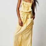 Free People  Gracie Skirtall Size M in Golden Haze Yellow Photo 0