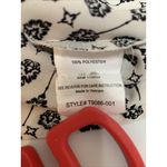 Lush Clothing Lush Printed Sleeveless Button-Up Blouse In Black & White Polyester Photo 4