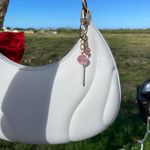 NEW Gold Pink Lollipop flower heart purse bag charm keychain Photo 3