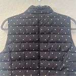 Colebrook Essentials LOFT black and white polka dot puffer vest size small NEW Photo 10