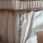 Zenana Outfitters  Cream and Brown Lounge Set, size Small Photo 6