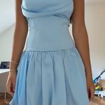 Hello Molly  Strapless Silk Bubble Mini Dress  Photo 0
