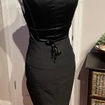 Bebe Vintage y2k Paneled Satin Bondage Bandeau Corset Vest Square neck Top tank blouse cami fit bodice rave whimsgot Photo 4