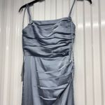 Azazie NWT  Strapless Light Blue Gown 4 Photo 2