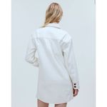 Madewell Denim Oversized Mini Shirtdress In White Size XS Photo 2