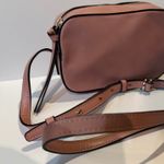 Pink Camera Crossbody Bag Adjustable Strap Gold Tone Hardware Photo 1