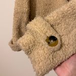 Free People  Teddy Peacoat Size Medium Cream Jacket Sherpa So Soft Photo 6