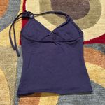 Wild Fable Dark Purple Graphic 27 Sporty Y2K Style Halter Top Tank Top Size XS Photo 1