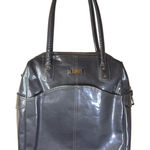 Nike  TOTE BAG Women's Vintage HERITAGE Vertical Leather BA2943 Silver Black Photo 0