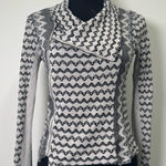 BCBGMAXAZRIA  Asymmetrical Zip Knit Moto Jacket Size Small Photo 0