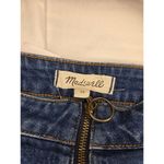 Madewell Denim A-Line Skirt Size 28 Front Zip Blue Pockets Women's-Y2K Photo 3