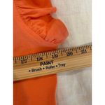 Entro  Flutter Sleeve V-Neck Tiered Mini Dress Cotton Orange Women's Size Medium Photo 9