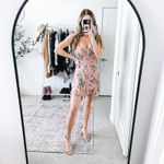 Reformation  Elyse Ilene Light Pink Floral Mini Dress Photo 13