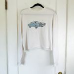 Brandy Melville  | John Galt 1984 Motor‎ Show Long Sleeve Crop Cotton Blend Top Photo 2