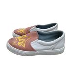 Chiara Ferragni‎ "baby pink" embroidered velvet pink slip on sneakers size 39 White Photo 5