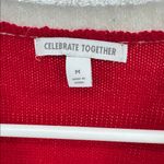 Red Meowy Christmas Cat Sweater M Celebrate Together red sequins holiday 3D Size M Photo 8