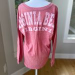 Exist Heather Pink Virginia Beach V Neck Long Sleeve Tee Shirt Size Large Photo 3