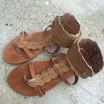Gladiador Sandals Handmade in Greece Genuine Leather Size 41 Tan Photo 4