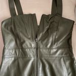 Green Pleather Dress Size M Photo 1